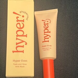 Hyper! Hyper Even AHA Mask - Cream and Orange